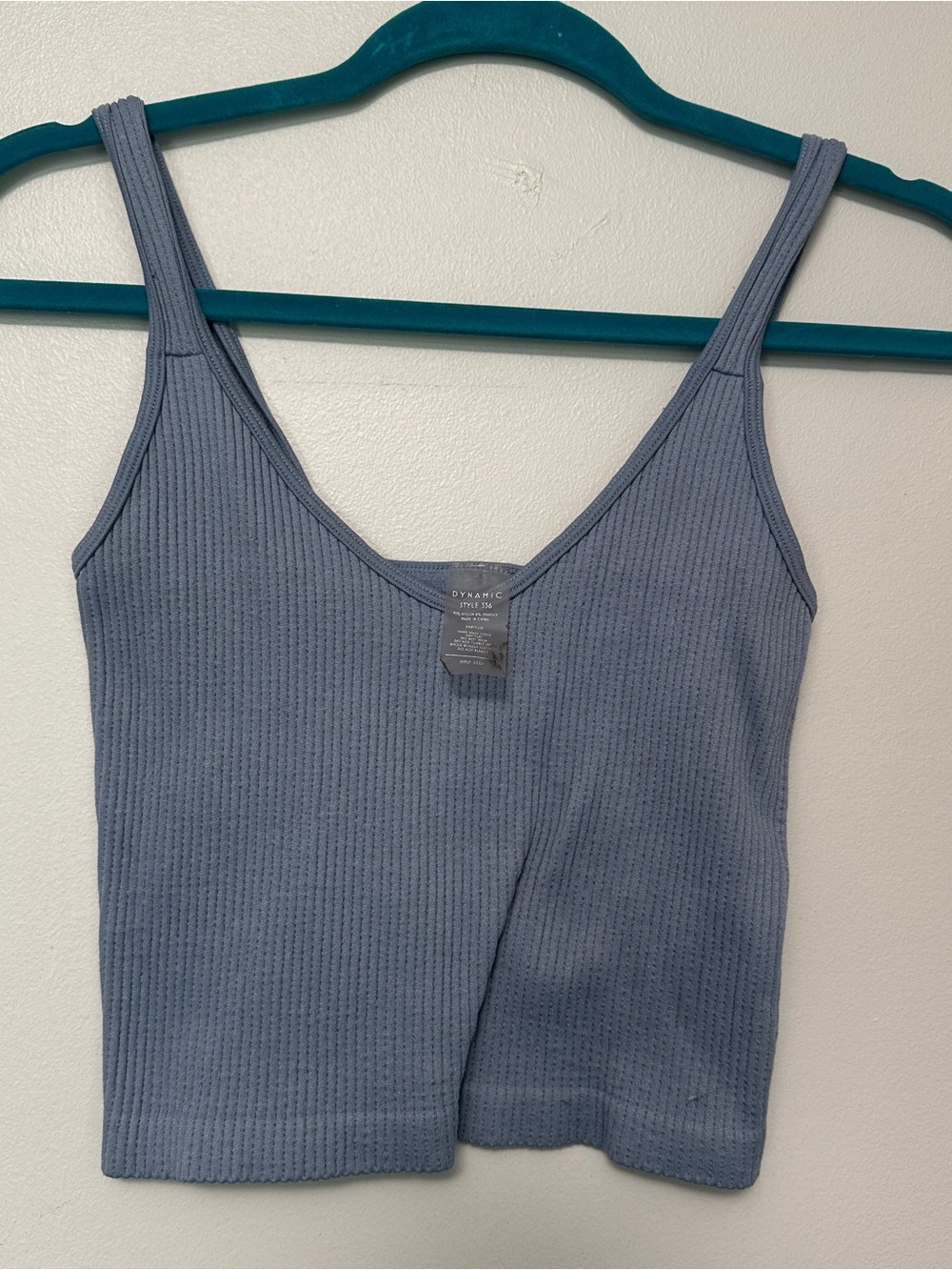 Dynamic Ribbed Scoop Tank in Slate Blue